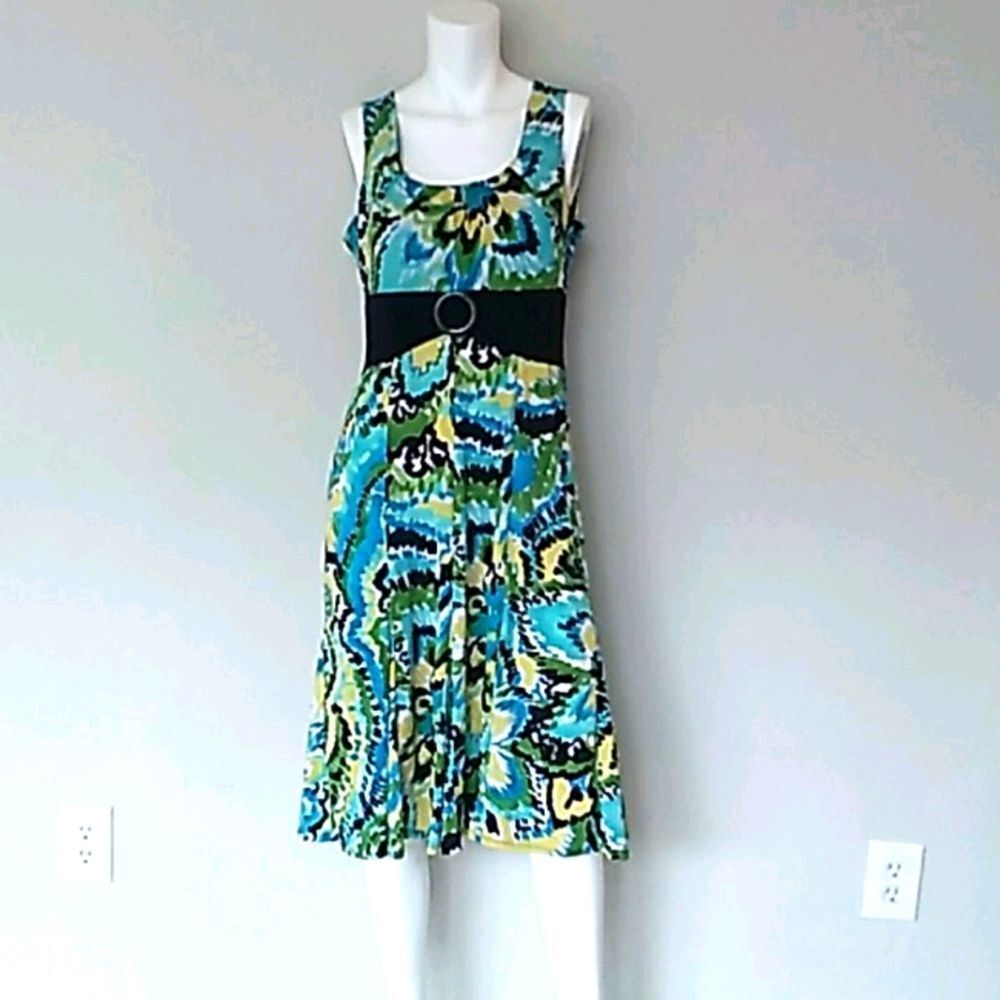 Perceptions Multicolor Sleeveless Dress. Size 8